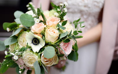 Wedding flowers by The Flower Patch, Porth