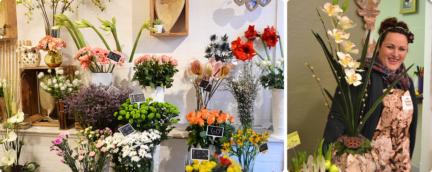 Seasonal bouquets from The Flower Patch in Pontypridd offering same-day delivery